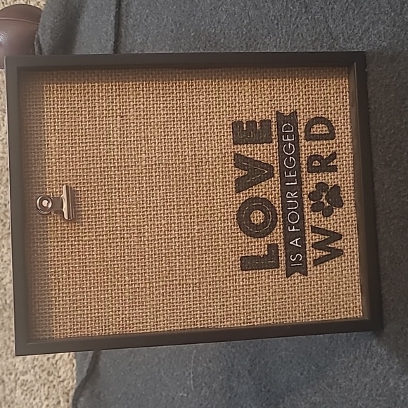 Love Is A Four Legged Word Clipboard Frame - Picture 1 of 4